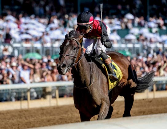 October 3, 2026, Lexington, Ky, USA: Evanescence (4) ridden by Jose Ortiz wins the Thoroughbred Club of America Stakes (Grade 2) on Coolmore Turf Mile Day at Keeneland in Lexington, Kentucky on October 3, 2026. Eclipse Sportswire CSM HORSE RACING 2026: Thoroughbred Club Of America WAYI Keeneland OCT 03 - ZUMAcs17 20261003_faf_cs17_050 Copyright: xCaseyxLaughterx
