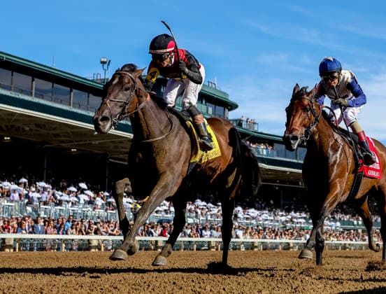 October 3, 2026, Lexington, Ky, USA: Evanescence (4) ridden by Jose Ortiz wins the Thoroughbred Club of America Stakes (Grade 2) on Coolmore Turf Mile Day at Keeneland in Lexington, Kentucky on October 3, 2026. Eclipse Sportswire CSM HORSE RACING 2026: Thoroughbred Club Of America WAYI Keeneland OCT 03 - ZUMAcs17 20261003_faf_cs17_051 Copyright: xCaseyxLaughterx