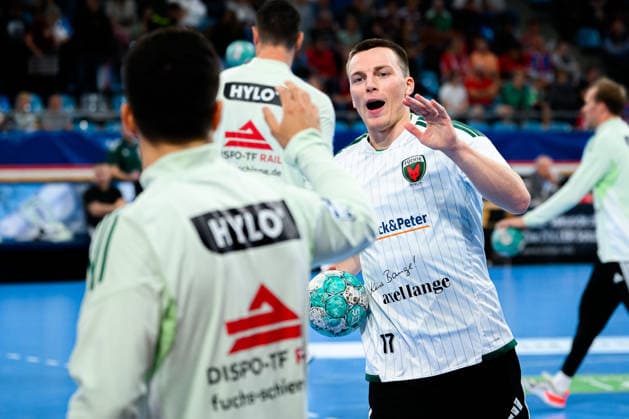 Bietigheim HBL 26 27 SG BBM Bietigheim Fuechse Berlin Nils Lichtlein Berlin Bietigheim Bissingen Egetrans Arena Baden-Württemberg Germany