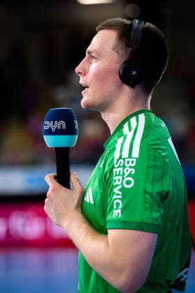 Bietigheim HBL 26 27 SG BBM Bietigheim Fuechse Berlin Nils Lichtlein Berlin Bietigheim Bissingen Egetrans Arena Baden-Württemberg Germany