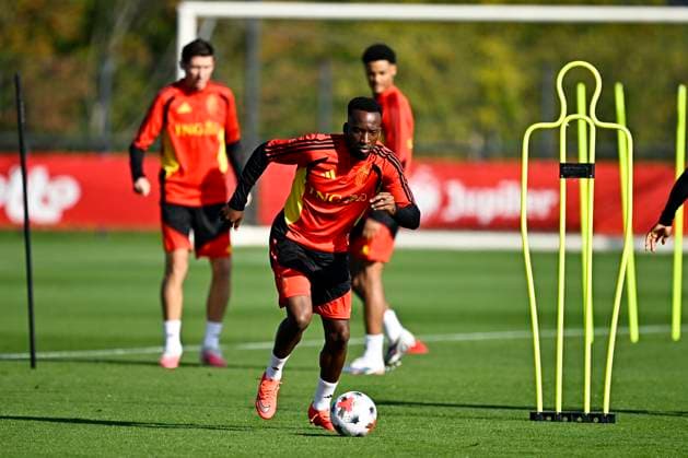 France v Belgium - UEFA Nations League 2026 Media Activities 04 10 2026 TUBIZE, BELGIUM - OCTOBER 04 : Lukebakio Dodi forward of Belgium pictured during a training session ahead of the UEFA Nations League tournament league phase matchday 4 group A1 match between France and Belgium on October 4, 2026 in Tubize, Belgium, 04 10 2026 Tubize Belgium Copyright: xTomasxSiskx