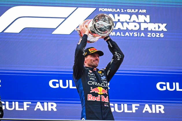 F1 - BAHRAIN GRAND PRIX IN MALAYSIA 2026 Podium, VERSTAPPEN Max (nld), Red Bull Racing Ford RB22, portrait during the 2026 Formula 1 Bahrain Grand Prix in Malaysia, 16th round of the 2026 Formula One World Championship, WM, Weltmeisterschaft from October 2 to 4, 2026 on the Sepang International Circuit, in Sepang, Malaysia - SepangMalaysia Copyright: xDPPIx
