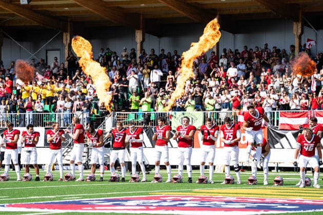 AMERICAN FOOTBALL - IFAF EC, AUT vs BEL SALZBURG,AUSTRIA,04.OCT.26 - AMERICAN FOOTBALL - IFAF European Championship, EM, Europameisterschaft Austria vs Belgium. Image shows the team of AUT. GEPAxpictures xJulioxArellano