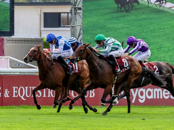 HORSE RACING 2026: Qatar Prix De Lâ€⠢Arc De Triomphe Day Longchamp OCT 04 October 4, 2026, Paris, USA: Green Empress (8) ridden by Christophe Soumillon wins the Qatar Prix Marcel Boussac (Group 1) during Qatar Prix de lâ€⠢arc de Triomphe day at Longchamp Racecourse in Paris, France on October 4, 2026. Sandra Scherning Eclipse Sportswire CSM(Credit Image:  Sandra Scherning Cal Media) Paris USA EDITORIAL USE ONLY Copyright: xx ZUMA-20261004_faf_cs17_031.jpg SandraxScherningx csmphotothree530673
