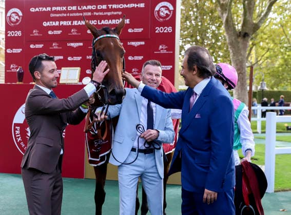 HORSE RACING 2026: Qatar Prix De LÃ¢â‚¬â ¢Arc De Triomphe Day Longchamp OCT 04 October 4, 2026, Paris, USA: Amusingly (GB) (10) ridden by Colin Keane wins the Qatar Prix Jean-luc Lagardere (Group 1) during Qatar Prix de lÃ¢â‚¬â ¢arc de Triomphe day at Longchamp Racecourse in Paris, France on October 4, 2026. Sandra Scherning Eclipse Sportswire CSM(Credit Image: Â Sandra Scherning Cal Media) Paris USA EDITORIAL USE ONLY Copyright: xx ZUMA-20261004_faf_cs17_042.jpg SandraxScherningx csmphotothree530715