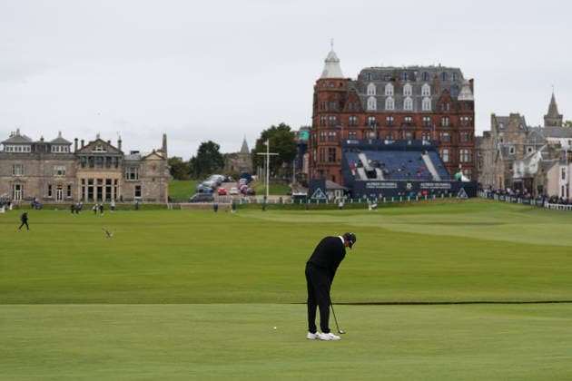 RECORD DATE NOT STATED 4th October 2026; Old Course at St Andrews, St Andrews, Scotland; DP World Tour Golf, Alfred Dunhill Links Championship, Final Day; Casey Jarvis putts on the 1st hole AlecxBrown