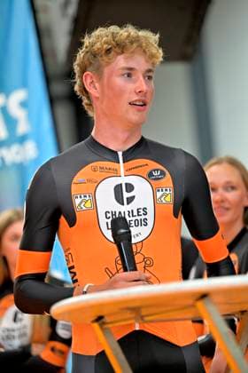 Cycling and Coffee - Lotto Intermarche - Charles Liegeois THIMISTER, BELGIUM - OCTOBER 04 : Solen Keije (NED) of Devo Lotto Intermarche during the Cycling and Coffee - Lotto Intermarche - Charles Liegeois Fan Day on October 4, 2026 in Thimister, Belgium, 04 10 2026 ( Thimister Belgium Copyright: xSesx