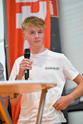 Cycling and Coffee - Lotto Intermarche - Charles Liegeois THIMISTER, BELGIUM - OCTOBER 04 : Lars Corsus during the Cycling and Coffee - Lotto Intermarche - Charles Liegeois Fan Day on October 4, 2026 in Thimister, Belgium, 04 10 2026 ( Thimister Belgium Copyright: xSesx