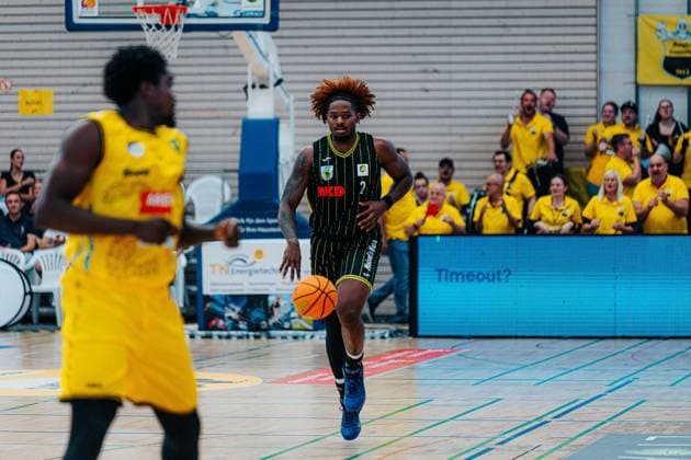 Taje Kelly Medikamente per Klick Bayreuth, 02 GER, Kreisbau Kirchheim Knights vs. Medikamente per Klick Bayreuth, Barmer 2 Basketball Bundesliga, Matchday 3, 2026–2027 Season, October 4, 2026 GER, Kreisbau Kirchheim Knights vs. Medikamente per Klick Bayreuth, Barmer 2 Basketball Bundesliga, Matchday 3, 2026–2027 Season, October 4, 2026 Kirchheim and Teck Copyright: xEibner-Pressefoto NinaxSanderx EP_NSR