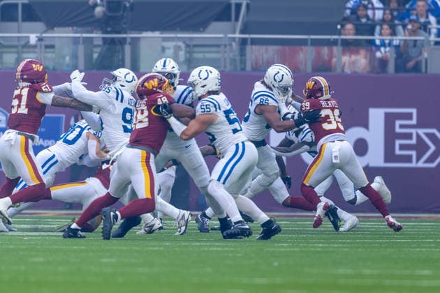 Indianapolis Colts vs Washington Commanders, American Football, NFL, American Football Herren, USA Week 4, 2026, 04.10.2026 Tottenham Tottenham Hotspur Stadium Vereinigtes Königreich Copyright: xPFA ThomasxMummertx