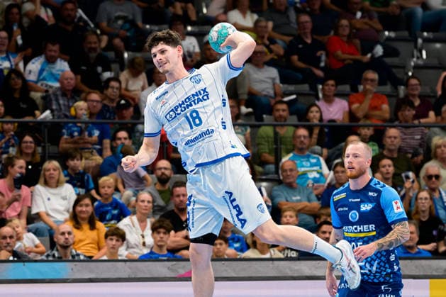 Stuttgart HBL 26 27 TVB Stuttgart TBV Lemgo Levin Wanner TBV Lemgo Bittenfeld Porsche Arena Baden-Württemberg Germany