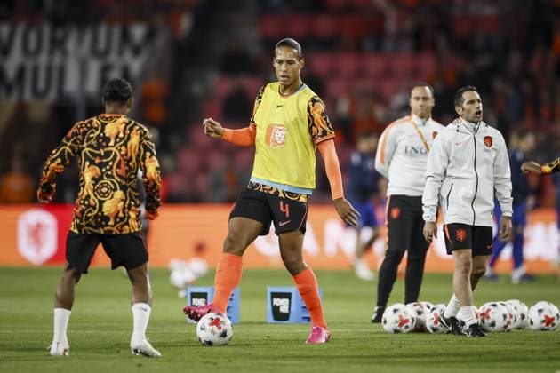 EINDHOVEN - Virgil van Dijk of the Netherlands ahead of the UEFA Nations League match between the Netherlands and Serbia at the Philips Stadium on October 4, 2026 in Eindhoven, the Netherlands. KOEN VAN WEEL ANP xVIxANPxSportx xxANPxIVx 571513970 originalFilename: 571513970