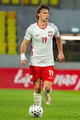 Marcel Krajewski seen during U21, U 21 U 21 U 21 2027 EURO Qualifying, EM, Europameisterschaft EM, Europameisterschaft EM, Europameisterschaft game between national teams of Poland and Sweden (Kazimierz Koper Ball Raw Images) Katowice Arena Katowice Poland Copyright: xKazimierzxKoperx KAZ_POLvSWEu21-46