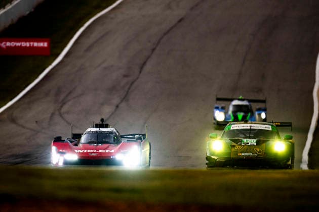 AUTO - IMSA - PETIT LE MANS 2026 31 AITKEN Jack (gbr), BAMBER Earl (nzl), VESTI Frederik (dnk), Cadillac Whelen, Cadillac V-Series.R, action during the 2026 Motul Petit Le Mans, 11th round of the 2026 IMSA WeatherTech SportsCar Championship, from October 1 to 3, 2026 on the Michelin Raceway Road Atlanta in Braselton, Georgia, United States of America - BraseltonUnited States Copyright: xFabrizioxBoldonix