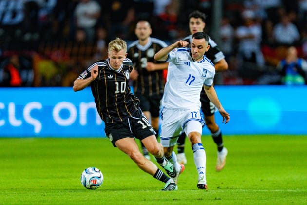 Nations League, Group A, Matchday 4, Greece vs. Germany at Toumba Stadium in Thessaloniki Jonathan Burkardt (Germany) Manolis Saliakas Copyright: xBahhoxKarax