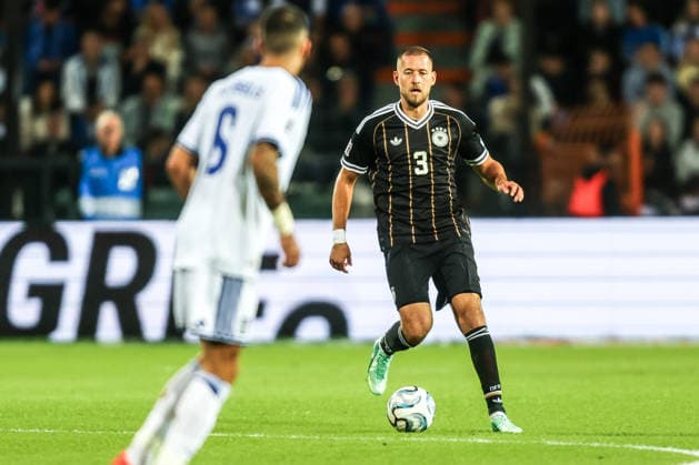Sports, Soccer, UEFA Nations League 2026–2027 Season, Group A2, Matchday 4: Greece vs. Germany, October 4, 2026, Toumba Stadium, Thessaloniki; Waldemar Anton (Germany), 3, Thessaloniki, Toumba Stadium, Greece