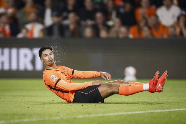 EINDHOVEN - Tijjani Reijnders of the Netherlands during the UEFA Nations League match between the Netherlands and Serbia at the Philips Stadium on October 4, 2026 in Eindhoven, the Netherlands. KOEN VAN WEEL ANP xVIxANPxSportx xxANPxIVx 571525939 originalFilename: 571525939