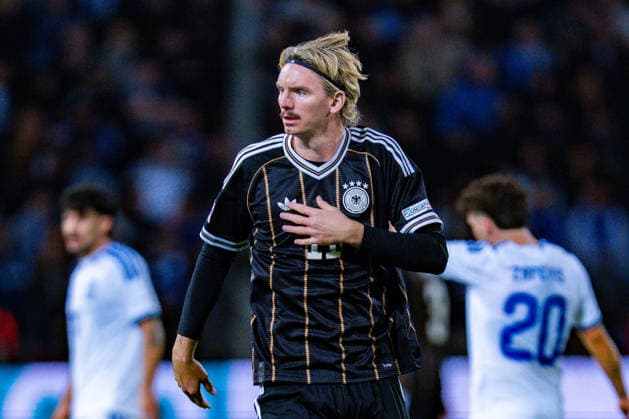 Nations League, Group A, Matchday 4, Greece vs. Germany at Toumba Stadium in Thessaloniki Nick Woltemade Germany Copyright: xBahhoxKarax