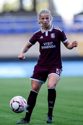 Aston Villa Women v Crystal Palace Women, Women s Super League Aston Villa Women midfielder Justine Kielland (5) during the Women s Super League match between Aston Villa Women and Crystal Palace Women at Villa Park, Birmingham, UK on 4 October 2026.. Birmingham Villa Park West Midlands UK Editorial use only , Copyright: xManjitxNarotrax PSI-24960-0090