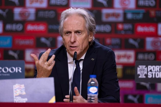 October 4, 2026, Porto, Porto, Portugal: PORTO, 04 OCTOBER - Jorge Jesus head coach of Portugal national team, Nationalteam is seen on the press conference, PK, Pressekonferenz after the game during the Portugal x Norway match for the UEFA Nations League 2026 at Estadio do Dragao on October 04, 2026 Porto Portugal - ZUMAl192 20261004_zsp_l192_048 Copyright: xMiguelxLemosx