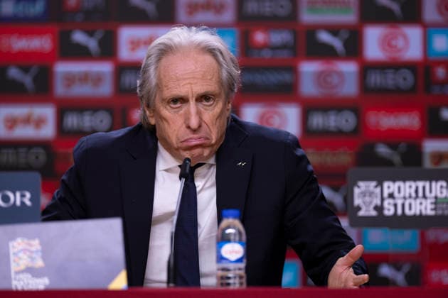 October 4, 2026, Porto, Porto, Portugal: PORTO, 04 OCTOBER - Jorge Jesus head coach of Portugal national team, Nationalteam is seen on the press conference, PK, Pressekonferenz after the game during the Portugal x Norway match for the UEFA Nations League 2026 at Estadio do Dragao on October 04, 2026 Porto Portugal - ZUMAl192 20261004_zsp_l192_062 Copyright: xMiguelxLemosx
