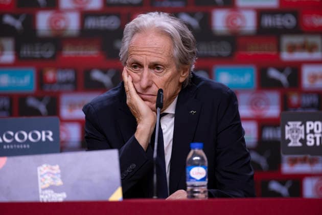 October 4, 2026, Porto, Porto, Portugal: PORTO, 04 OCTOBER - Jorge Jesus head coach of Portugal national team, Nationalteam is seen on the press conference, PK, Pressekonferenz after the game during the Portugal x Norway match for the UEFA Nations League 2026 at Estadio do Dragao on October 04, 2026 Porto Portugal - ZUMAl192 20261004_zsp_l192_065 Copyright: xMiguelxLemosx