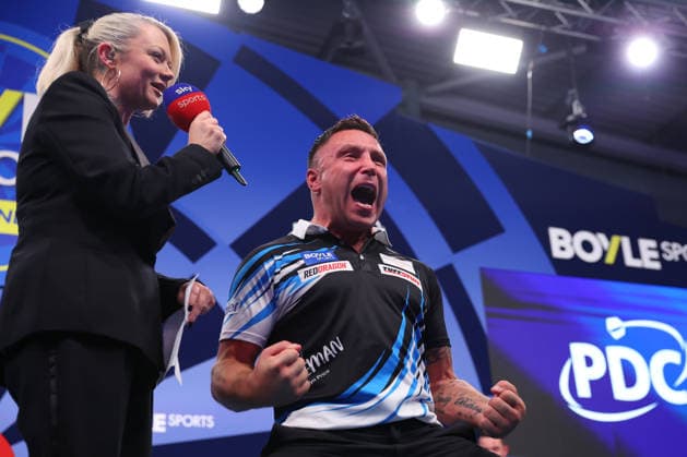 2026 BOYLE Sports World Grand Prix Wales Gerwyn Price reacts after the 2026 Boyle Sports World Grand Prix Final at Mattioli Arena, Leicester, United Kingdom on 4 October 2026 Credit: Ryan Crockett Every Second Media Editorial use only. All images are copyright Every Second Media Limited. No images may be reproduced without prior permission. Copyright: xIMAGO EveryxSecondxMediax ESM-2198-0112 RyanxCrockettx xEveryxSecondxMediax