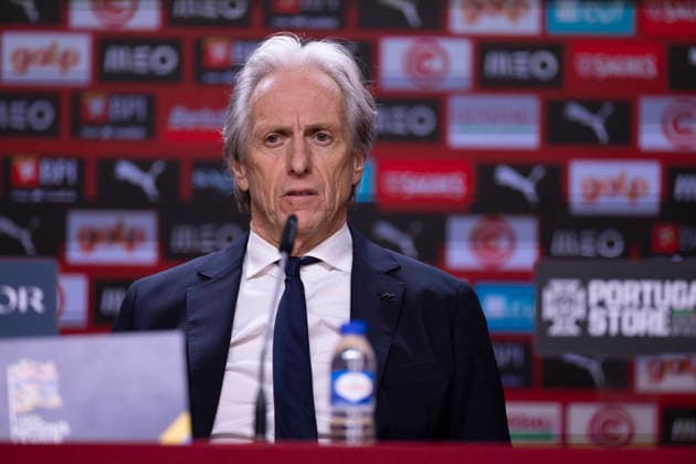 October 4, 2026, Porto, Porto, Portugal: PORTO, 04 OCTOBER - Jorge Jesus head coach of Portugal national team, Nationalteam is seen on the press conference, PK, Pressekonferenz after the game during the Portugal x Norway match for the UEFA Nations League 2026 at Estadio do Dragao on October 04, 2026 Porto Portugal - ZUMAl192 20261004_zsp_l192_068 Copyright: xMiguelxLemosx