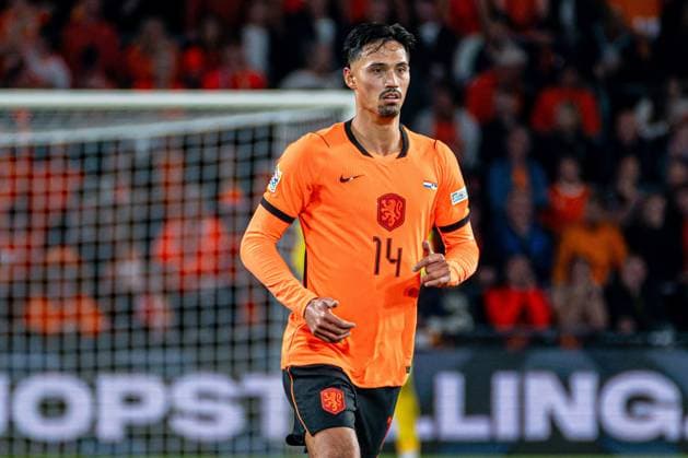 EINDHOVEN - Tijjani Reijnders of the Netherlands during the UEFA Nations League match between the Netherlands and Serbia at the Philips Stadium on October 4, 2026 in Eindhoven, the Netherlands. KEVIN SENDERS ANP UEFA Nations League 2026 27 xVIxANPxSportx xMarcelxterxBalsxIVx 571540943 originalFilename: 571540943