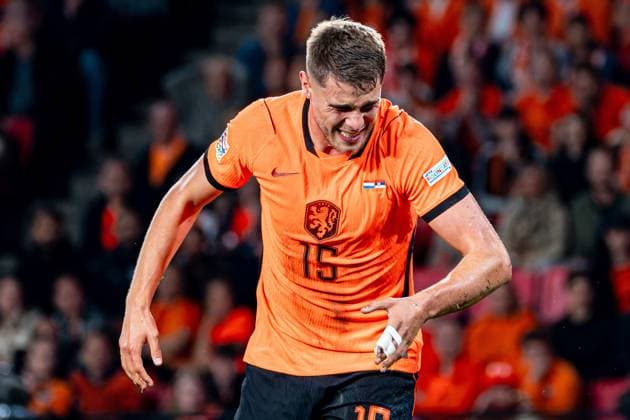 EINDHOVEN - Micky van de Ven of the Netherlands during the UEFA Nations League match between the Netherlands and Serbia at the Philips Stadium on October 4, 2026 in Eindhoven, the Netherlands. KEVIN SENDERS ANP UEFA Nations League 2026 27 xVIxANPxSportx xMarcelxterxBalsxIVx 571540954 originalFilename: 571540954