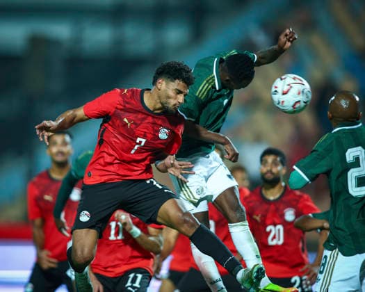 Egypt v South Africa - International Friendly, Länderspiel, Nationalmannschaft Ossama Faisal trying to score a header during the international friendly match between Egypt and South Africa at Cairo International Stadium, Cairo, Egypt Cairo Cairo EGYPT Copyright: xMohamedxTageldinx