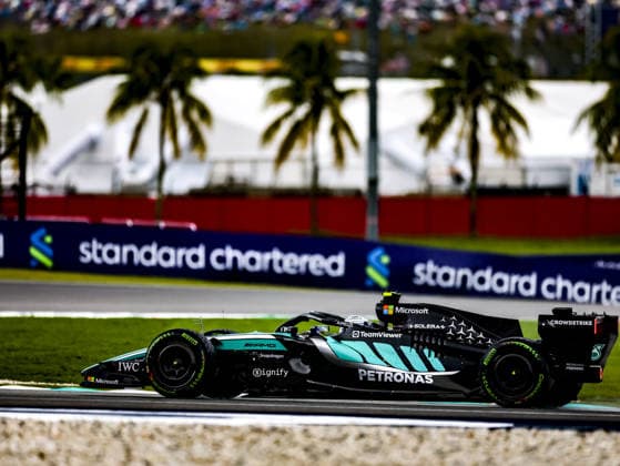KUALA LUMPUR, MALAYSIA - OCTOBER 04: Andrea Kimi Antonelli of Italy driving the (12) Mercedes AMG PETRONAS F1 Team F1 W17 during the race of the FIA Formula 1 Grand Prix of Bahrain in Malaysia at the Sepang Circuit on October 04, 2026 in Kuala Lumpur, Malaysia. (Photo by Qian Jun SPP-Paddocker) Copyright: xQianxJun SPP-Paddockerx Sportspressphoto_SPR246438