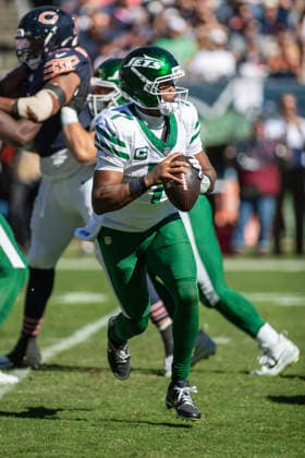 October 4, 2026: New York Jets quarterback Geno Smith (7) in action during the NFL, American Football Herren, USA game against the Chicago Bears in Chicago, IL. CSM Chicago United States of America - ZUMAc04_ 20261004_zma_c04_252 Copyright: xMikexWulfx