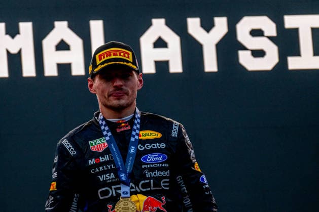 Bahrain Grand Prix - Race day - Sepang International Circuit SEPANG INTERNATIONAL CIRCUIT, MALAYSIA - OCTOBER 04: Max Verstappen, Red Bull Racing RB22 from Netherlands during the Bahrain Grand Prix at Sepang International Circuit on Sunday October 04, 2026 in Sepang, Malaysia (Photo by Michael Potts BSR Agency) Content not available for redistribution in The Netherlands directly or indirectly through any third parties. Copyright: xBSRxAgencyx