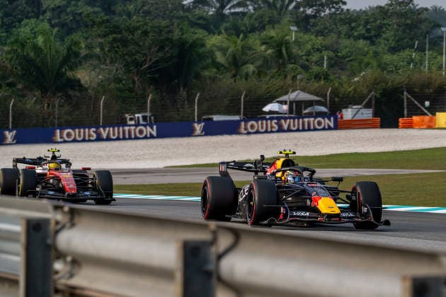 Bahrain Grand Prix - Race day - Sepang International Circuit SEPANG INTERNATIONAL CIRCUIT, MALAYSIA - OCTOBER 04: Isack Hadjar, Red Bull Racing RB22 from France during the Bahrain Grand Prix at Sepang International Circuit on Sunday October 04, 2026 in Sepang, Malaysia (Photo by Michael Potts BSR Agency) Content not available for redistribution in The Netherlands directly or indirectly through any third parties. Copyright: xBSRxAgencyx