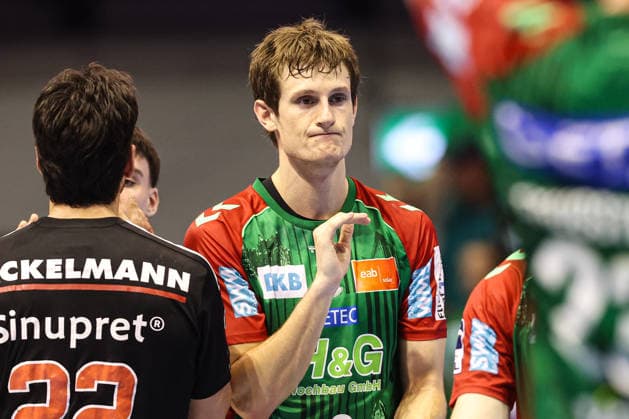 Oskar Vind Rasmussen, SC Magdeburg, 9th Handball Bundesliga Season 2026–2027: SC Magdeburg vs. HC Erlangen at the GETEC Arena in Magdeburg; Action, Handball, Germany, October 4, 2026