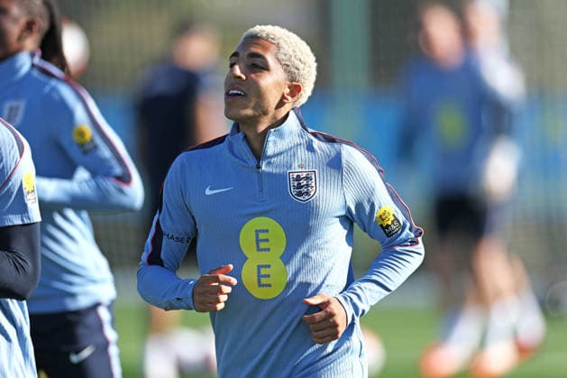 England MD-1 Training, Nations League Rico Lewis of England during the England MD-1 training session ahead of the 2026 27 UEFA Nations League Group A3 match vs Czech Republic, Tottenham Hotspur Training Ground, Enfield, England on 5 October 2026 Credit: Tiego Grenho Every Second Media Editorial use only. All images are copyright Every Second Media Limited. No images may be reproduced without prior permission. Copyright: xIMAGO EveryxSecondxMediax ESM-2200-0002 TiegoxGrenhox xEveryxSecondxMediax