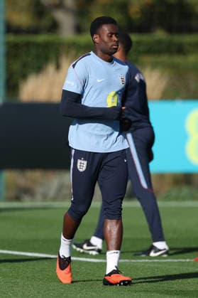 England MD-1 Training, Nations League Marc Guehi of England during the England MD-1 training session ahead of the 2026 27 UEFA Nations League Group A3 match vs Czech Republic, Tottenham Hotspur Training Ground, Enfield, England on 5 October 2026 Credit: Tiego Grenho Every Second Media Editorial use only. All images are copyright Every Second Media Limited. No images may be reproduced without prior permission. Copyright: xIMAGO EveryxSecondxMediax ESM-2200-0044 TiegoxGrenhox xEveryxSecondxMediax