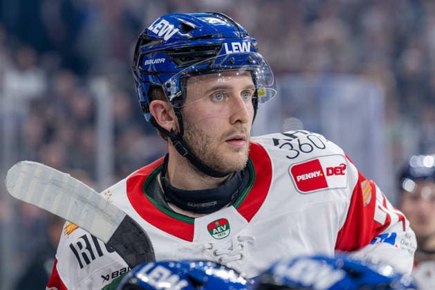 Noel Hoefenmayer, Augsburger Panther, 22, GER; EHC Red Bull Munich vs. Augsburger Panther, DEL, 2026–2027 season, Matchday 6, October 4, 2026; Photo: HMB Media, Heike Feiner Copyright: HMBxMedia HeikexFeiner