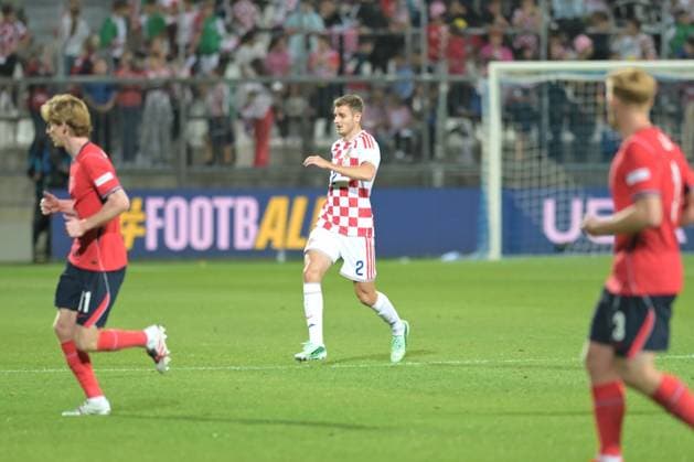 UEFA Nations League League A, Group C, Round 3, 2026–27, soccer match between Croatia and England, Dean Sculac Rujevica Stadium, Rijeka, Croatia, October 3, 2026: Josip Stanisic of Croatia (No. 2) seen during the UEFA Nations League League A, Group C, Round 3, 2026–27, soccer match between Croatia and England at Dean Sculac Rujevica Stadium, Rijeka, Croatia, October 3, 2026 Copyright: xBEAUTIFULxSPORTS Stanusicx