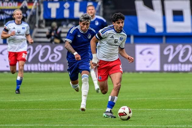 Martin Adeline HSV Maher Carrizo Copenhagen Germany, Hamburg, Volksparkstadion, soccer, Bundesliga 1, friendly, Hamburger SV FC Copenhagen