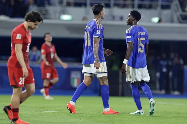 UEFA Nations League football match Italy vs Turkey during UEFA Nations League football match (League A, Group A1) between Italy vs Turkey at the Renato Dall Ara stadium in Bologna on October 05, 2026. _BPH2708 Copyright: xAntonioxBalascox