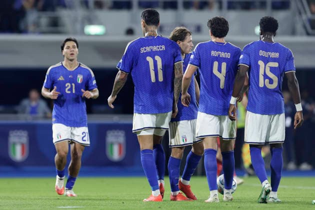 UEFA Nations League football match Italy vs Turkey during UEFA Nations League football match (League A, Group A1) between Italy vs Turkey at the Renato Dall Ara stadium in Bologna on October 05, 2026. _BPH2766 Copyright: xAntonioxBalascox