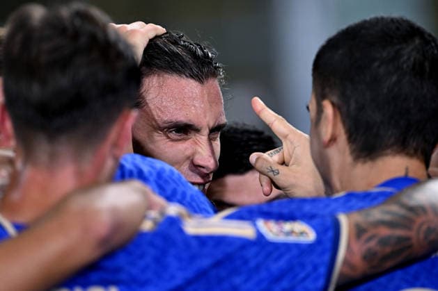 Db Bologna 05 10 2026 - Nations League Italia-Turchia foto Daniele Buffa Image nella foto: esultanza gol Riccardo Calafiori