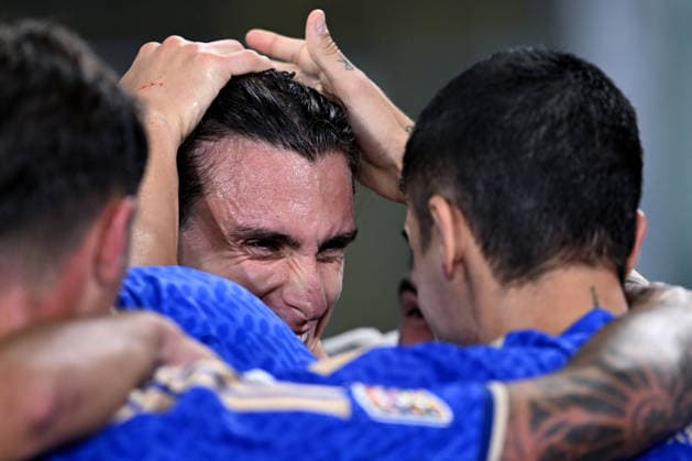 Db Bologna 05 10 2026 - Nations League Italia-Turchia foto Daniele Buffa Image nella foto: esultanza gol Riccardo Calafiori