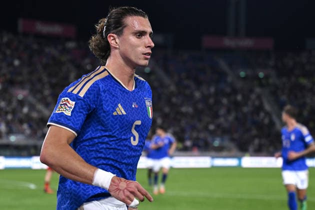 Db Bologna 05 10 2026 - Nations League Italia-Turchia foto Daniele Buffa Image nella foto: esultanza gol Riccardo Calafiori