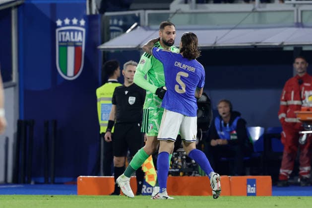 UEFA Nations League football match Italy vs Turkey Riccardo Calafiori of Italy celebrates after scoring a goal of 2-1 UEFA Nations League football match (League A, Group A1) between Italy vs Turkey at the Renato Dall Ara stadium in Bologna on October 05, 2026. _BPH4705 Copyright: xAntonioxBalascox