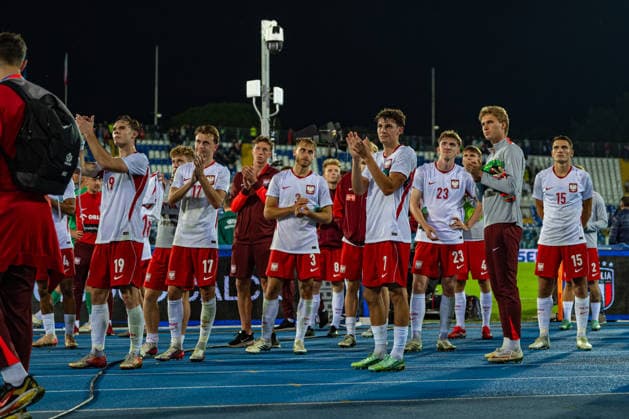 Polish Players seen during U21, U 21 U 21 U 21 U 21 2027 EURO Qualifying, EM, Europameisterschaft EM, Europameisterschaft EM, Europameisterschaft EM, Europameisterschaft game between national teams of Italy and Poland (Kazimierz Koper Ball Raw Images) Pescara Stadio Adriatico Italy Copyright: xKazimierzxKoperx KAZ_ITAvPOLu21-054