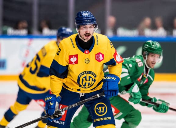 October 6, 2026: Yannick Frehner of Davos during the CHL game between Rögle and Davos on October 6, 2026 in Ängelholm. Photo by Niclas Jönsson, BILDBYRAN COP 273 NO0449. ice hockey, CHL, Champions Hockey League, Rögle, Davos, Rögle BBENG, ice hockey, CHL, Champions Hockey League, Rögle, Davos, Rögle BBENG Copyright: NICLASxJÖNSSON BB261006NO030