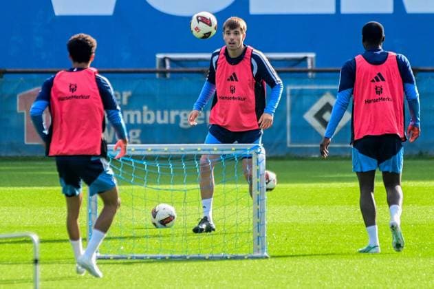 Mario Vuskovic: HSV in Action—Germany, Hamburg, Volksparkstadion, Soccer, Bundesliga 1, Hamburger SV Training Session